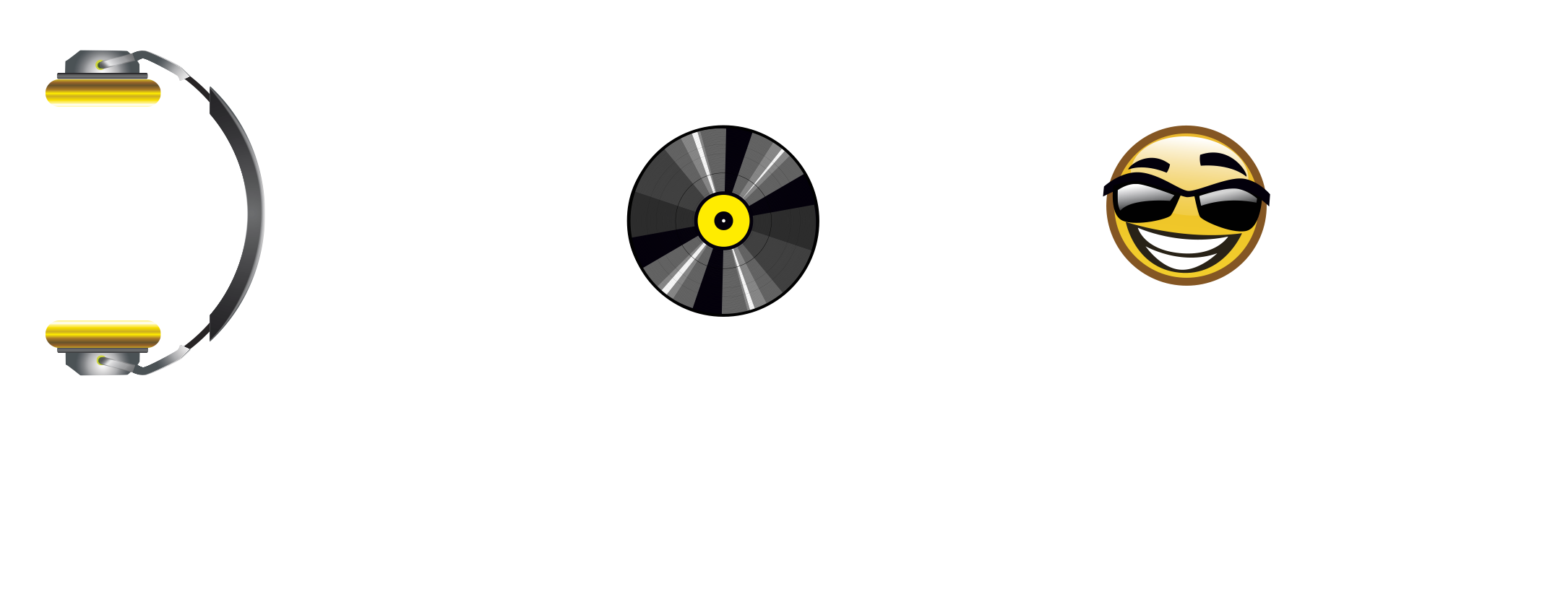 logo disco productions blanc
