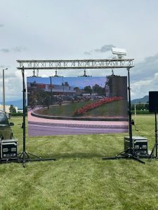Ecran LED retransmission live tour de france Par Disco Prod