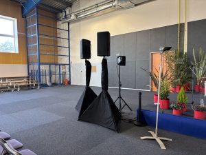 Sonorisation avec enceintes par Disco Prod